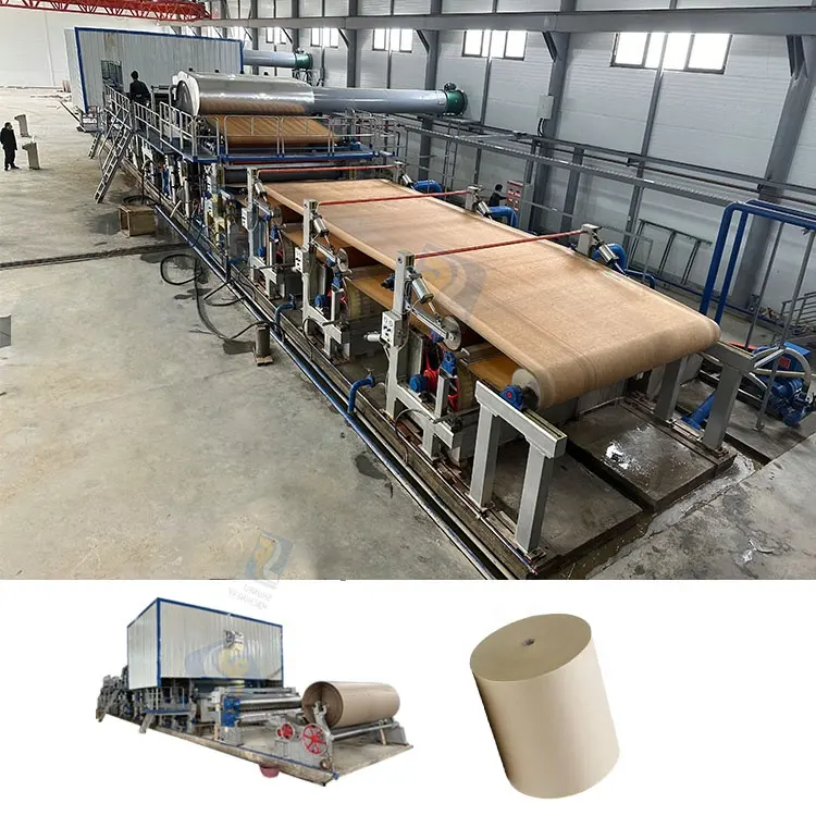 west paper recycling multi cllinder mould testliner kraft paper machinery production line 50 tpd kraft price