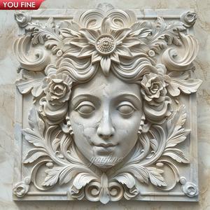 Großes Marmor-Lady-Relief im Freien geschnitzt - Product Image 4