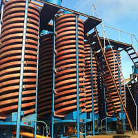 Nouveau design Séparateur de goulotte en spirale par gravité pour l'exploitation minière de traitement des minéraux Concentrateur et extraction de minerai de cuivre pour la vente