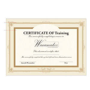 Ücretsiz tasarım özel A4/A5 boyutu görünmez uv mürekkep güvenlik filigran sertifikası kağıt güvenlik kağıt sertifikası - Product Image 6