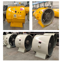 Ventilateur de ventilation minier antidéflagrant certifié ATEX, série FBD, ventilateurs axiaux pour tunnel de mine de charbon, environnement dangereux