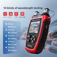 Medidor de Potencia Óptica Jingming NF-917, 10 Longitudes de Onda, Detección de Luz Roja, Probador de Cables de Red, Todo en Uno, Alta Precisión