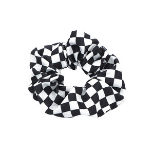 Nouvelle mode Ins cheveux accessoires pour femmes damier noir blanc Plaid gros intestin anneau tête corde boule bandeaux - Product Image 2