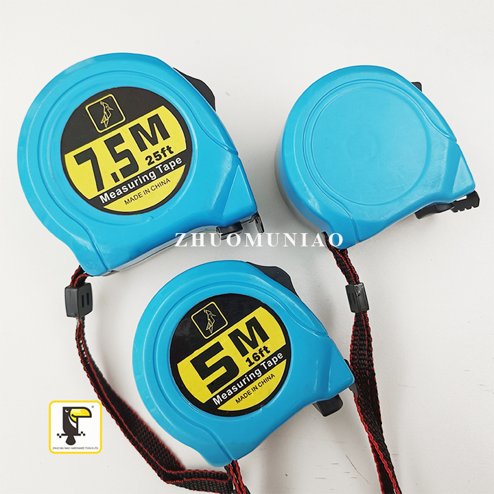 Portable 3m 5m clear Measuring Tape Ruler Waterproof Button Locking Tape Measures 5 Meters