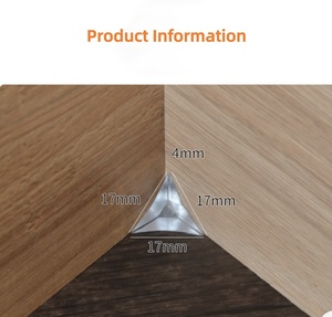 Protection d'angle triangulaire transparente en cristal anti-poussière pour armoire, commode et tiroir domestique - Product Image 4