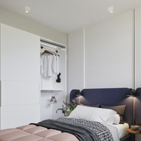 Dim to warm dimmable down light IP44 carré réglable cob downlight led spot monté en surface