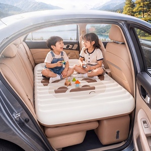 Matelas pneumatique de voiture Da Niu, motif dessin animé mignon, gonflage rapide, lit <span class=keywords><strong>gonflable</strong></span> portable pour la sieste en voyage. - Product Image 4
