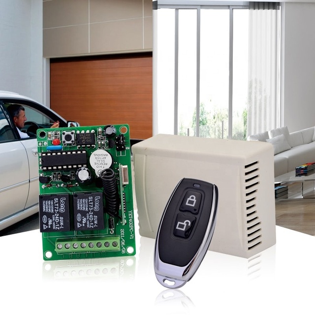 YET027 Rolling Code Garage Door 433mhz Metal Universal 1/2/3/4 Buttons Remote Switch Waterproof LED Indicator Rolling Shutter