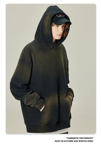 2025 inverno sublimazione felpe con cappuccio di alta qualità lavato uomo atletico indossare la sua e la sua felpa con cappuccio OEM - Product Image 3