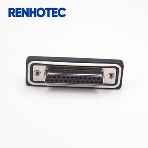 Đầu Nối DB25 <span class=keywords><strong>D</strong></span> Sub 25 Pin Tiêu Chuẩn Nữ IP67 Loại 2 Hàng Thông Qua Lỗ Bảng Gắn Kết Với <span class=keywords><strong>Harpoon</strong></span> - Product Image 1