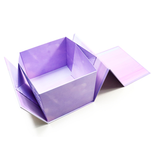 Foldable Box with Flip Cover and Adhesive Sticker Closure - Product Image 2
