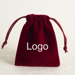 Wholesale Custom Luxury Logo Small Velvet <b>Drawstring</b> <b>Bag</b> Hot Sale Phone Purse <b>Makeup</b> Toiletry Storage Silk Consumer Electronics - Product Image 5
