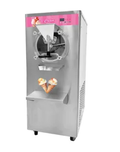 Desain baru dengan gearbox turbin gelato mesin es krim 15 Liter kapasitas ukuran sedang makanan ringan keras mesin es krim komersial