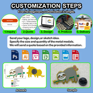 Personalizado Diamond Bee Shoe México Hip Hop Rock Band Perro Coche Masónico Médico Pathfinder Aviación Avión Solapa Esmalte Pin - Product Image 6