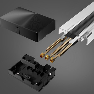 2024 surface Installation <span class=keywords><strong>Prise</strong></span> de piste de puissance <span class=keywords><strong>Prise</strong></span> sans fil en aluminium <span class=keywords><strong>Prise</strong></span> de piste de puissance modulaire amovible Grain de bois/mosaïque - Product Image 6