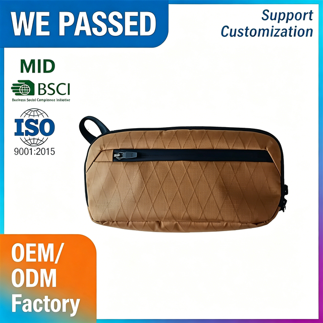 Custom Classic Casual Style Xpac Nylon Zipper Portable Everygoods Travel Tech Organizer Accessory Organizer Pouch
