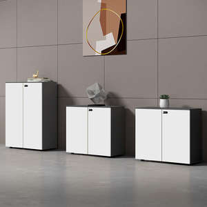 Mueble de Oficina Moderno de Madera, Armario de Almacenamiento para Oficina en Casa, Escuela, Fábrica, Hospital - Modelo 09F0807 09F0808 - Product Image 5