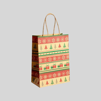 Sacs cadeaux en papier kraft écologique imprimés personnalisés avec poignée durable pour emballer des bougies ou d'autres articles