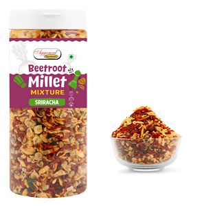 ส่วนผสมมิลเล็ตบีทรูทรสสriracha กรุบกรอบ รสเผ็ด ขนมขบเคี้ยวเพื่อสุขภาพ ผสมผสานรสชาติแบบอินเดีย นามคีน อุดมด้วยไฟเบอร์ พร้อมรับประทาน ขนมขบเคี้ยวที่มีคุณค่าทางโภชนาการ - Product Image 4