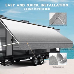 <span class=keywords><strong>Auvent</strong></span> latéral universel pour camping-car, tissu épaissi, imperméable, pour caravane, camping-car, utilisation en extérieur - Product Image 5