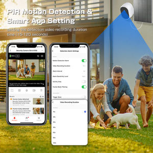 Cámara WiFi para exteriores de 4MP Cámara de seguridad inalámbrica con batería recargable con panel solar Opcional Tuya Smart Life Mobile View - Product Image 5