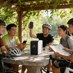 Station d'alimentation portable LiFePO4 1000W avec onduleur à onde sinusoïdale pure, système de stockage d'énergie solaire avec charge solaire et AC - Product Image 5