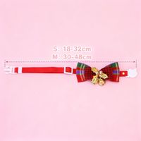 Collier de Noël réglable pour chats et petits chiens, accessoires pour animaux de compagnie, collier pour chaton avec clochette et nœud