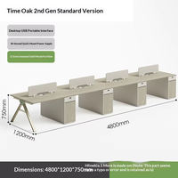 Ensemble bureau et chaise de bureau moderne en PVC avec verrouillage et rangement pour usage commercial