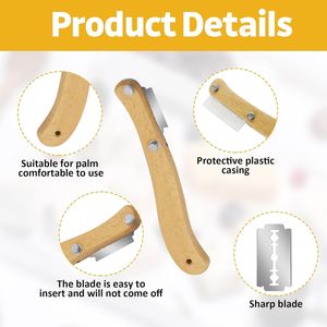 Nouvel arrivage : Ensemble de lame à pain design en bois, lame à découper en arc, outil à trancher la pâte, ustensiles de cuisson de cuisine - Product Image 5