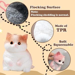Juguete Antiestrés Jumbo Taba Squishy Cat Hecho a Mano, Juguete de Peluche de Gatito Súper Suave para Adultos y Niños - Product Image 3
