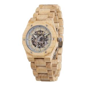 Reloj de Madera de Fábrica con Hebilla de Mariposa, Mecánico, Resistente al Agua 3ATM, Reloj de Madera Ecológico para Hombre, Relojes de Cuarzo - Product Image 2