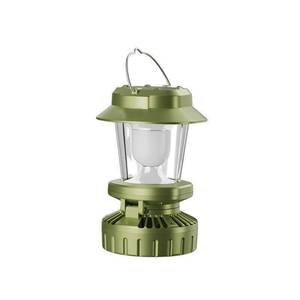 Lanterne de camping à LED alimentée par énergie solaire avec ventilateur, lumière chaude, éclairage de table pour l'extérieur - Product Image 5