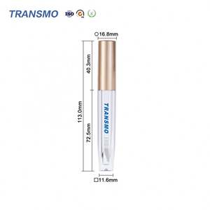 Emballage de gloss à lèvres carré, logo personnalisé, tube de gloss à lèvres, tube de gloss à lèvres unique de 5,5 ml, emballage de tubes de gloss à lèvres - Product Image 2