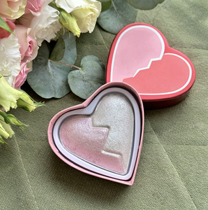 Logo personalizzato contorno naturale senza crudeltà ed evidenziare il viso a forma di cuore cipria - Product Image 3