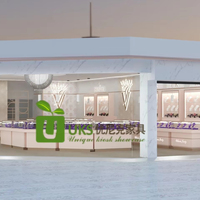 Mobilier sur mesure pour bijouterie, design d'intérieur de magasin de détail, comptoir de présentation de bijoux, vitrine en verre, kiosque de centre commercial