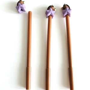 2025 silicona suave Pvc caballo perro cabeza de Animal adorable pluma Toppers <span class=keywords><strong>para</strong></span> bolígrafos con cuentas - Product Image 3