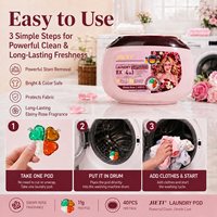 Échantillon Gratuit : Capsules de Lessive JIETI 11g x 40pcs en Forme de Pêche, 4-en-1, Détergent en Capsules, OEM ODM, Marque Privée, Vente Directe Usine