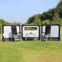 Coupe-vent modulaire à 3 panneaux pour l'extérieur, le camping, la colonne d'air et le mur.