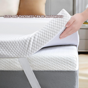 Surmatelas en mousse à mémoire de forme au <span class=keywords><strong>prix</strong></span> d'usine, surmatelas en éponge roulé et compressé, adapté aux hôtels et aux appartements - Product Image 1