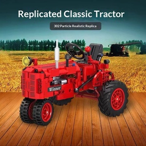 <span class=keywords><strong>Tracteur</strong></span> mécanique <span class=keywords><strong>John</strong></span> <span class=keywords><strong>Deere</strong></span> Classic modèle 7070, construction en blocs de construction à petites particules en plastique ABS pour enfants - Product Image 3