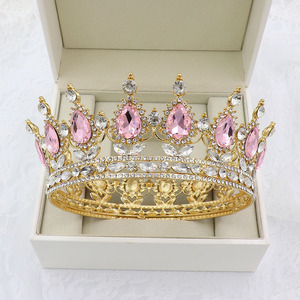 Venta al por mayor personalizado Rhinestone coronas Tiaras nupcial Tiara boda pelo corona vestido de novia accesorios <span class=keywords><strong>tocado</strong></span> de novia - Product Image 1