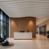 Panneaux acoustiques décoratifs en feutre de polyester, modernes, insonorisants, pour murs et plafonds courbes, pour hôtels et appartements, avec motifs graphiques
