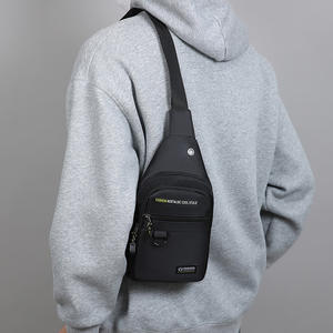 Bolso de Pecho Lcj Zashun para Hombre, de Nailon, Gran Capacidad, Bandolera para Uso Diario, Invierno 2025, Negro, Gris, Verde, Azul - Product Image 1