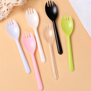 Ensemble de couverts jetables en plastique épaissi pour gâteau d'anniversaire (couteau, fourchette et bougie) pour fournitures de fête - Product Image 6
