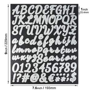 Autocollants <span class=keywords><strong>lettres</strong></span> pailletés dorés et argentés, créatifs, numériques, pour bricolage, décoratifs, pour boîte <span class=keywords><strong>aux</strong></span> <span class=keywords><strong>lettres</strong></span>, autocollants pailletés découpés à la forme - Product Image 5