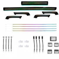 Pour 2011-2021 Toyota Prado Kit d'éclairage ambiant contrôlé par application de haute qualité accessoires d'intérieur de voiture colorés