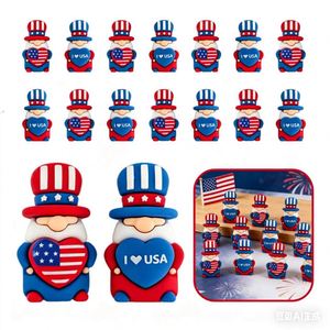 Nuevos Gnomos de PVC en 3D con Dibujos Animados del Día de la Independencia, con Bandera Americana, Decoraciones Festivas, Adornos para Fiestas - Product Image 3