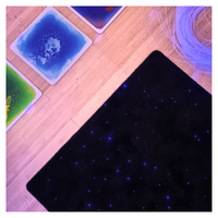 Tapis interactifs sensoriels à fibres optiques Jouets sensoriels Tapis mural apaisant à fibres optiques LED pour enfants autistes