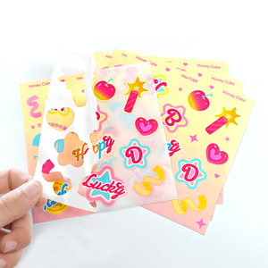 Tùy Chỉnh Tự Dính Với Logo Kết Cấu Sticker Giấy Nụ Hôn Cắt Dán Nhãn Vinyl Dễ Thương Phim Hoạt Hình Con Chó Dán Tấm - Product Image 3