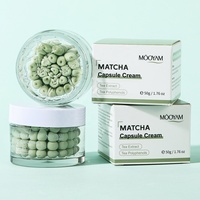 Crème en capsules de matcha, crème pour le visage aux capsules de thé vert, antioxydante, hydratante, soin du visage pour les soins quotidiens de la peau